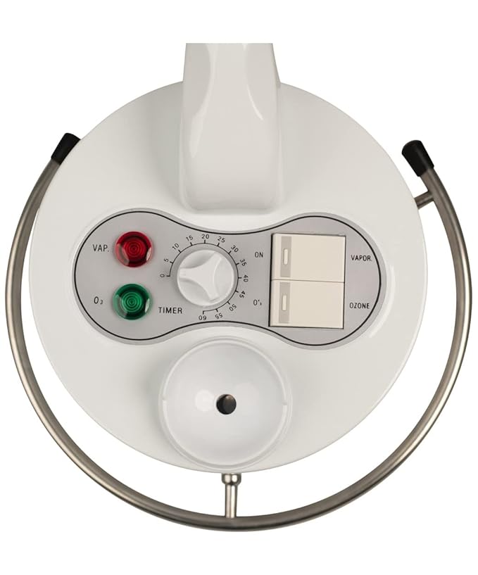 Buy-Rite Salon & Spa Equipment Marie Ozone Professional Facial Steamer, Skin Care Equipment for Deep Cleaning; Adjustable Height, 360' Swivel, Timer and Automatic Shut-Off, MEI-2001