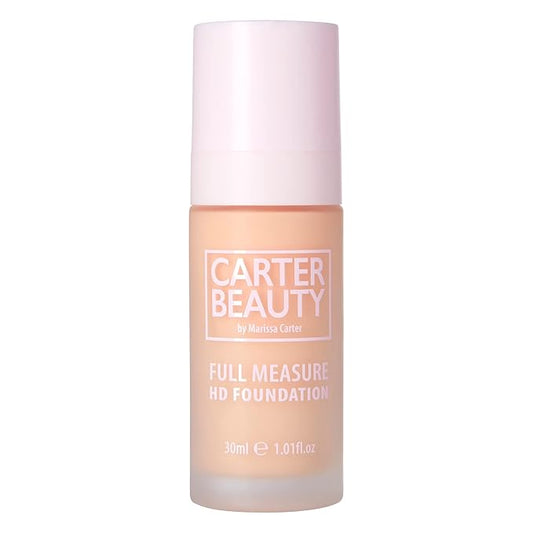 Carter Beauty By Marissa Carter Full Measure HD Foundation- Water-Based, Super Soft Skin Perfector - Vegan And Cruelty Free, Paraben And Sulfate Free - Meringue - 1.01 OZ