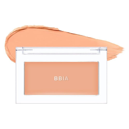 BBIA Ready To Wear Downy Cheek Cream Blush 8 Color - Creamy Blendable & Buildable Blush Dewy Texture & Matte Finish High Pigment Longlasting Lightweight Natural Face Makeup, 0.12oz (03 DOWNY APRICOT)