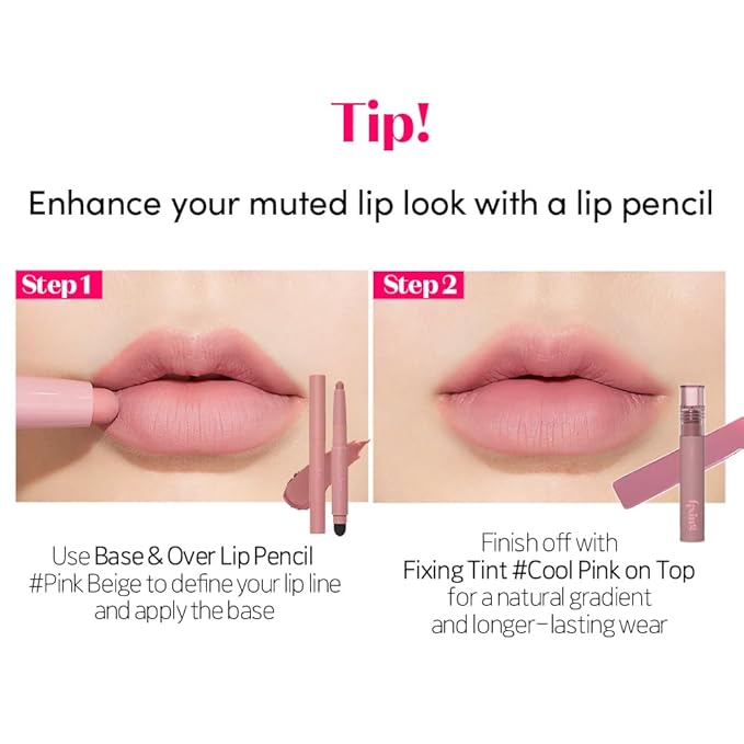ETUDE Fixing Tint #15 Woody Pink (4g) | Long Lasting High Pigmented Liquid Lipstick | Waterproof Lightweight Matte Finish Lip Stain | Full Coverage | Korean Makeup, Kbeauty