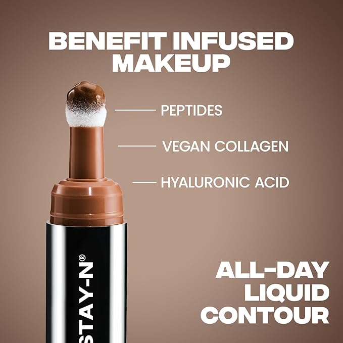 Sacheu Liquid Contour STAY-N Long Wear Cream Contour Makeup — Long Lasting, Blendable, & Lightweight Formula — Vegan & Cruelty-free, Giving Sass