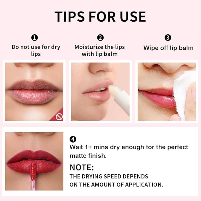 Oulac Matte Liquid Orange Lipstick for Women, Long Lasting Lipstick Waterproof Lip Stain, No Transfer, Creamy High Pigmented Formula with Rose Oil, Vegan & Cruelty-Free,Orange Red M07