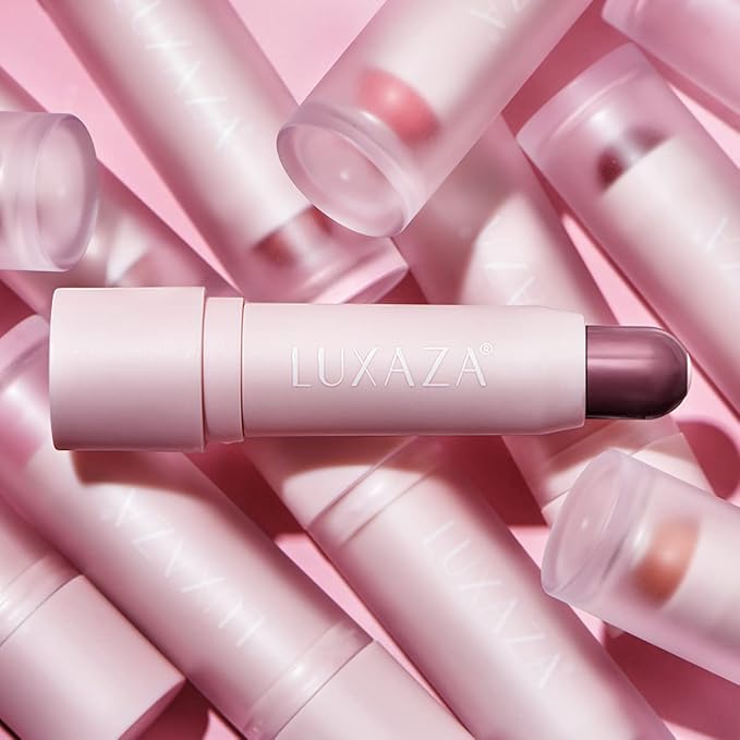 2PCS Tinted Lip Balm Chapstick with Color, Natural Semi - Gloss Finish, Hydrating/Coloring 2 in 1 Moisturizer Lip Stick for Girls & Women #01＋#05