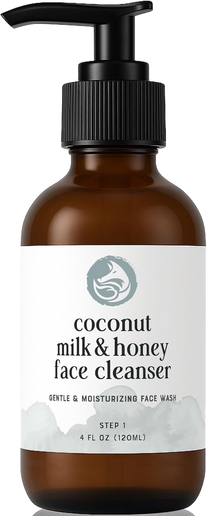 Hydrating Face Cleanser - Coconut Milk & Honey 4oz | Nourishing Daily Cleanser for All Skin Types — Gentle Non-Drying Formula, Fragrance-Free with Jojoba Oil & Aloe, Ideal for Sensitive Skin