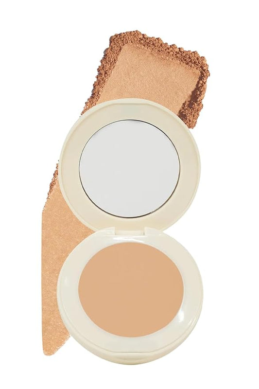 FARMASI Makeup BB All in One Powder, Lightweight, Long-Lasting Medium-Full Coverage with Flawless Finishing, will Look More Natural and Smooth Than Ever, 0.5 oz, Warm Deep