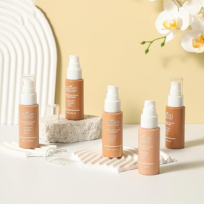 Flawless Matte Liquid Foundation Makeup, Vegan & Cruelty-Free, Liquid Oil-Free Foundation Face Makeup for Combination & Oily Skin, Longwear Medium-Full Coverage (02, 30ml)