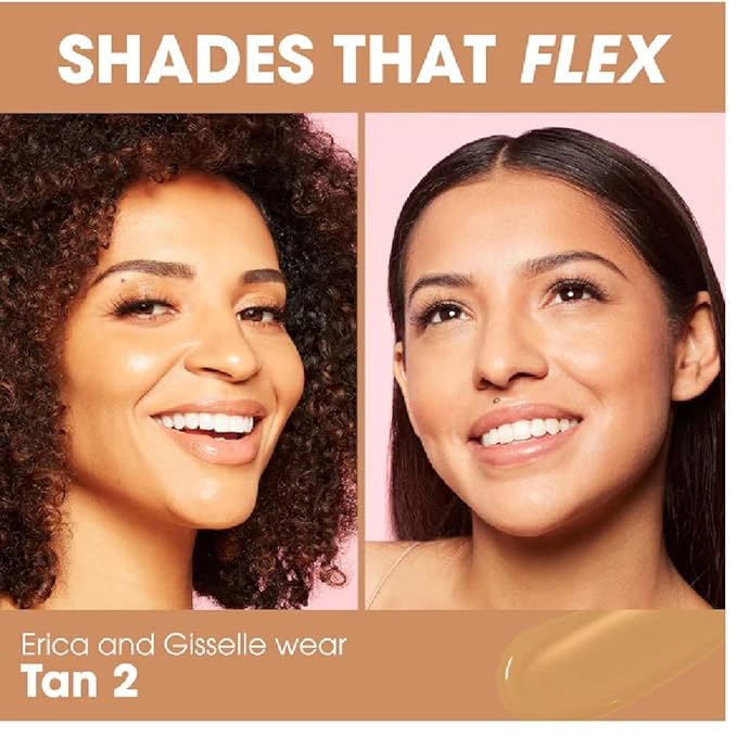 Beautyblender 12-Hour Always on Radiant Skin Tint, Breathable Serum Foundation Stays Put for All Day Long Wear, Infused with Hyaluronic Acid & Niacinamide, Tan 2