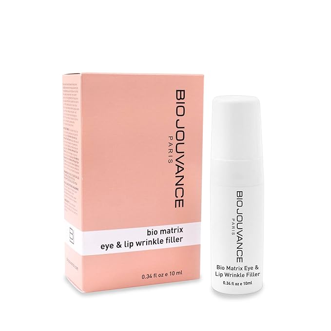 Bio Jouvance - Bio Matrix Eye and Lip Wrinkle Filler 0.34oz / 10ml - Professional Eye & Face Hydrating Cream | Anti Wrinkle Facial Skin Care Treatment | Made in France