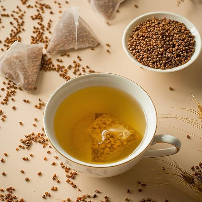 TEARELAE - Himalayan Tartary Buckwheat Teabags 6.35oz/180g (6g x 30 Bags) - Pure Natural Buckwheat Tea - Caffeine Free - Roasted Nuts Aroma - Non-GMO