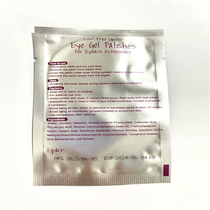 Eye Gel Patches,Under Eye Pads Lint Free Lash Extension Eye Gel Patches for Eyelash Extension Eye Mask Beauty Tool (100)