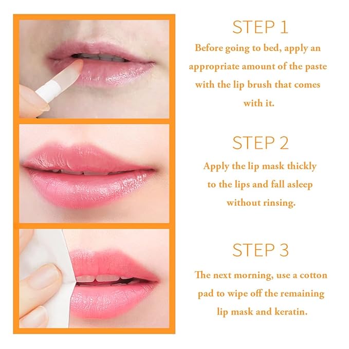 Honey Lip Balm Pot, Propolis Lip Mask, Strawberry Hydrating Propolis Lip Sleeping Mask, Prevent Dry&Cracked, Lip Repair Nourishes the Lip Skin (2pcs Honey & 2pcs Strawberry)