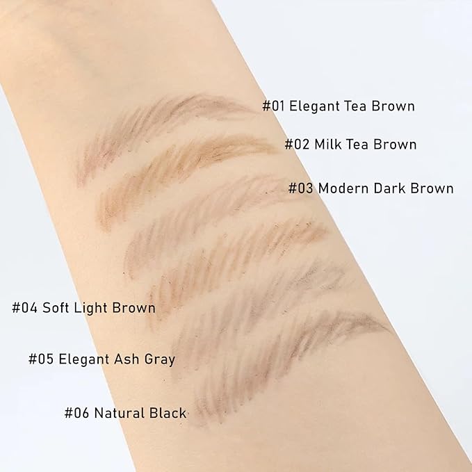 Eyebrow Pencils for Women,1Pack Micro Eyebrow Pencil Waterproof Smudgeproof,Ultra-Precise Tip Long-Lasting Brow Pencils for Natural Looking Eyebrows,Built-In Spoolie Brush,02 Milk Tea Brown.