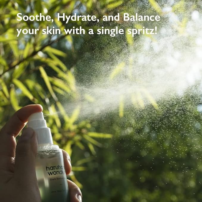 HARUHARU wonder Black Bamboo Mist, 5.07 fl.oz. Hydrating and Firming skin, Panax ginseng for clean and smooth skin surface, Korean Skincare, Vegan, Cruelty Free