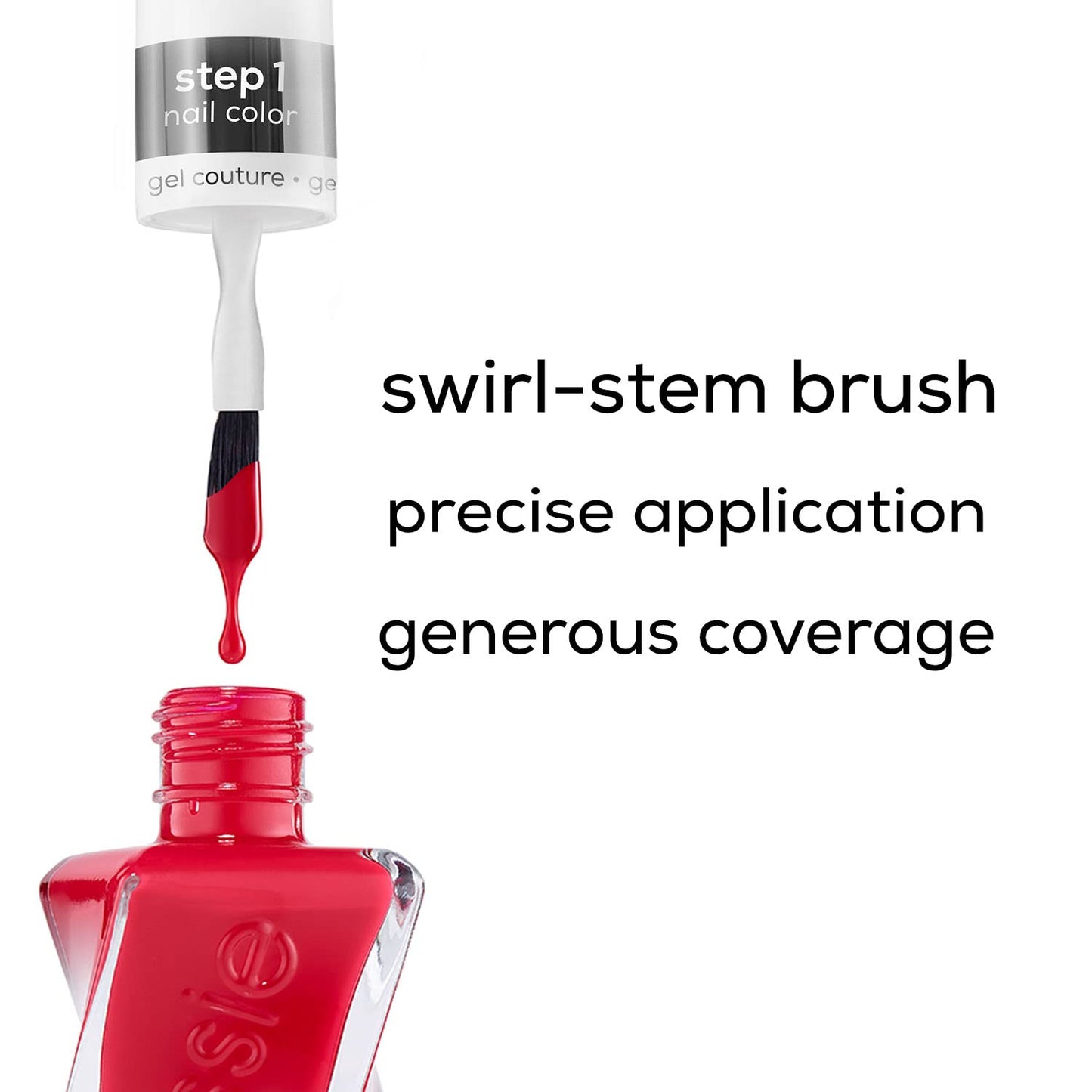 essie gel couture, Long-Lasting Nail Polish, 8-free Vegan, Fashion Freedom, Red, Put In The Patchwork, 0.46 fl oz