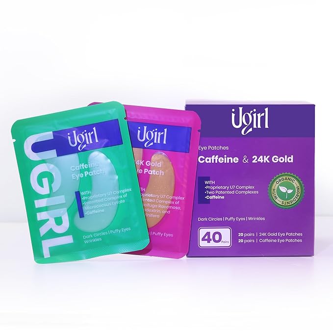 Eye Masks for Puffy Eyes - Under Eye Patches for Dark Circles - Deliver a Burst of Hydration - Reduce Under Eye Bags and Smooth Wrinkles- Eye Mask for Puffiness