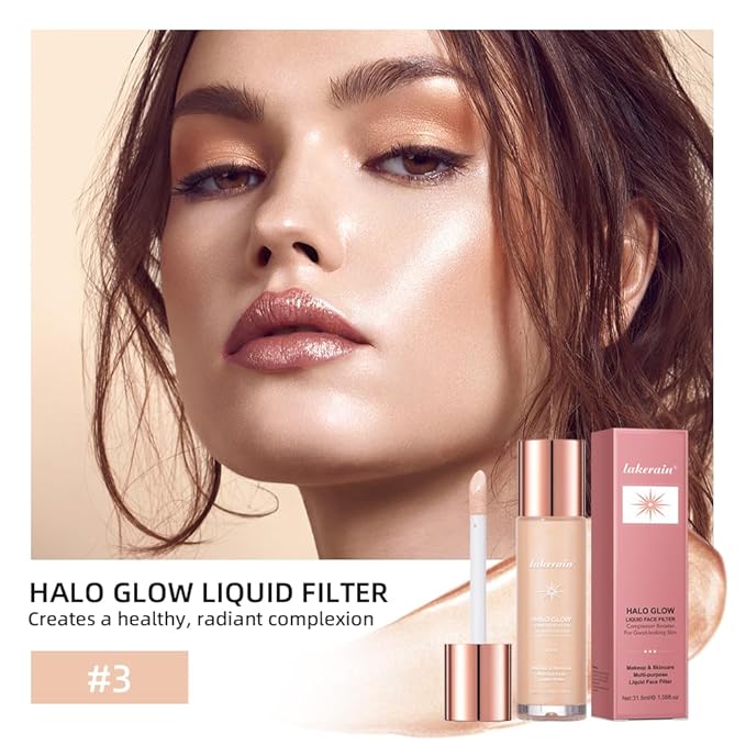 Halo Glow Liquid Face Filter, Complexion Booster For A Glowing, Soft-Focus Look, Infused With Hyaluronic Acid, Vegan & Cruelty-Free 1.06 OZ/31.5ml -07