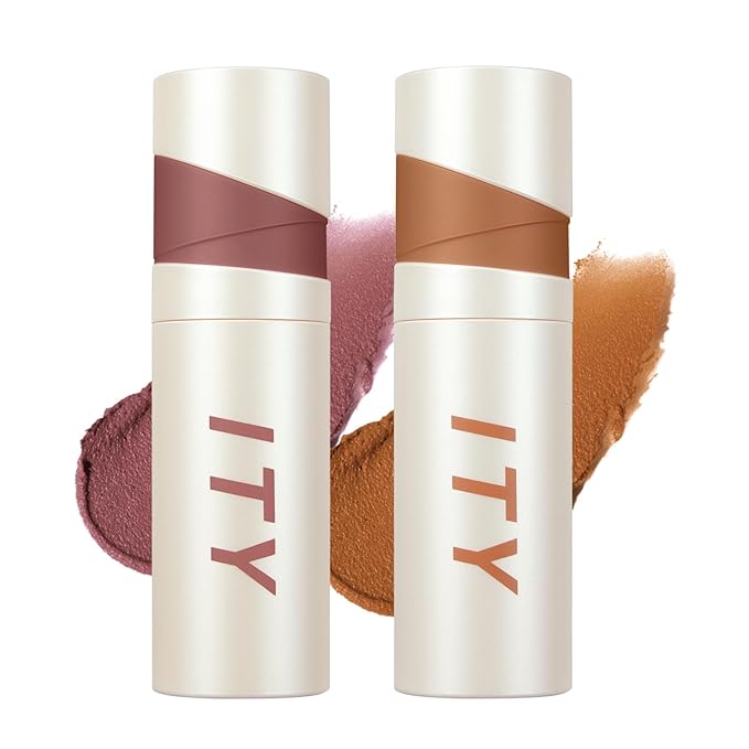 ITY Velvet Matte Finish Lip Stain-Mousse Textured Lip Clay, Red Shade, Conceals Lip Lines, Rich Pigment Lip Tint Lipsticks,0.14 oz (4g) in Berrylicious, Ginger.