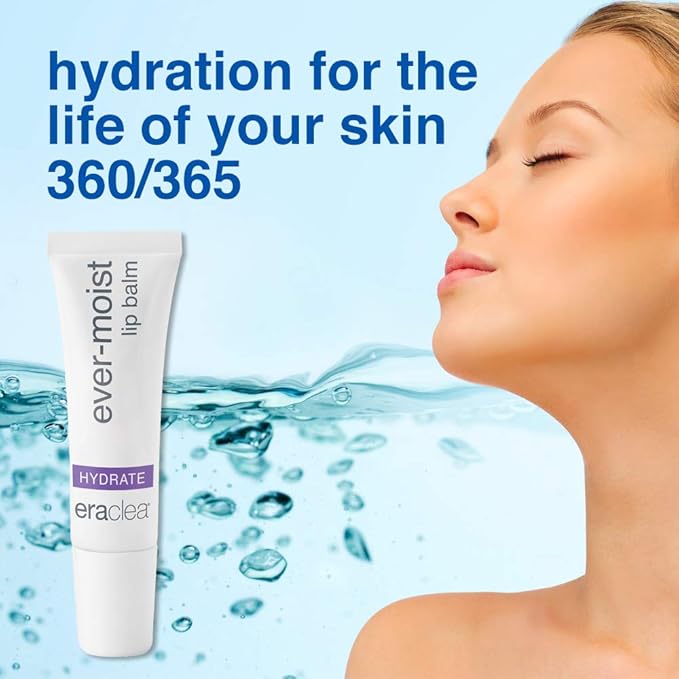 eraclea Ever-Moist Lip Balm, Lip Repair Treatment for Dry, Chapped Lips, Lip Moisturizer with Beeswax, Hyaluronic Acid and Shea Butter, Anti-Aging Cracked Lip Repair for Youthful Lips (0.4 oz)