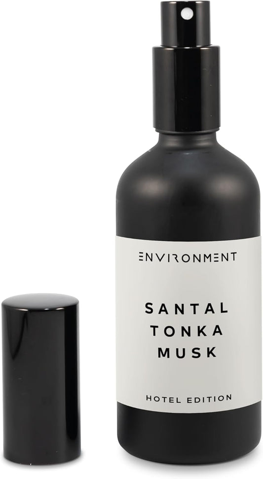 ENVIRONMENT Inspired by 5-Star Hotels 1HT Room Spray, 100ml Air Freshener (Santal | Musk) Home Fragrance Accessories, Room Perfume, Room Deodorizer, Vegan & Cruelty-Free