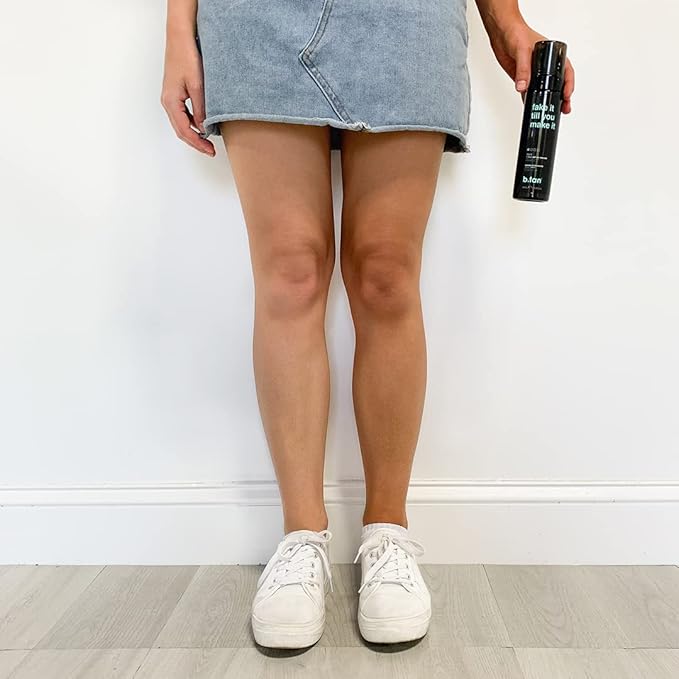 b.tan Dark Self Tanner Mousse | Fake It Till You Make It - Best 1 Hour Express Sunless Tanning Foam, Gold Bronzing Glow, Face & Body, No Fake Tan Smell, 6.7 Fl Oz