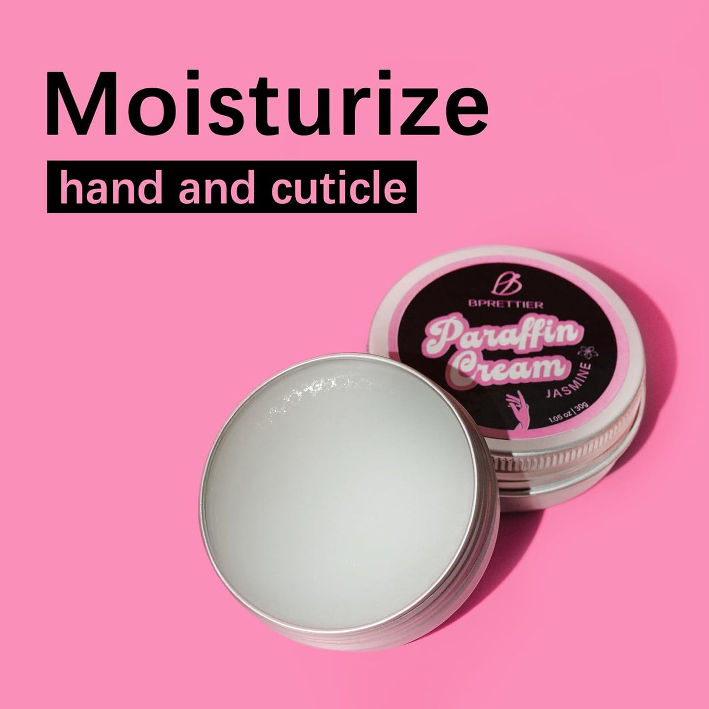 Cold Paraffin Wax Hand and Feet Nourishing Cream - No Heat Needed - Shea Butter Cuticle Care Balm - Jasmine Scent - at Home Spa Results Without Melting Kits