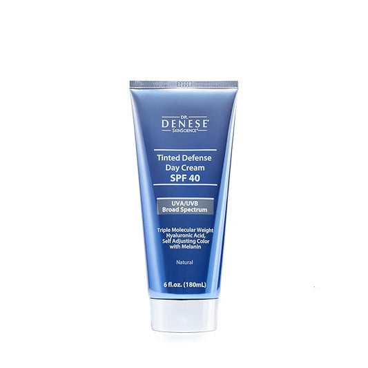 Dr. Denese SPF 40 Defense Day Cream, Anti-Aging BB (Beauty Balm) cream, CC (Color Correcting) cream (Natual, 6 oz)