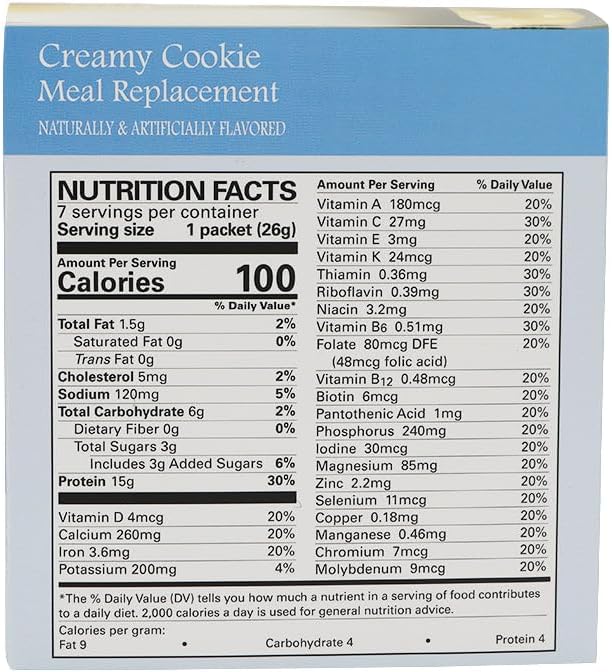 BariatricPal 15g Protein Shake or Pudding (Aspartame Free) - Creamy Cookie (6-Pack)