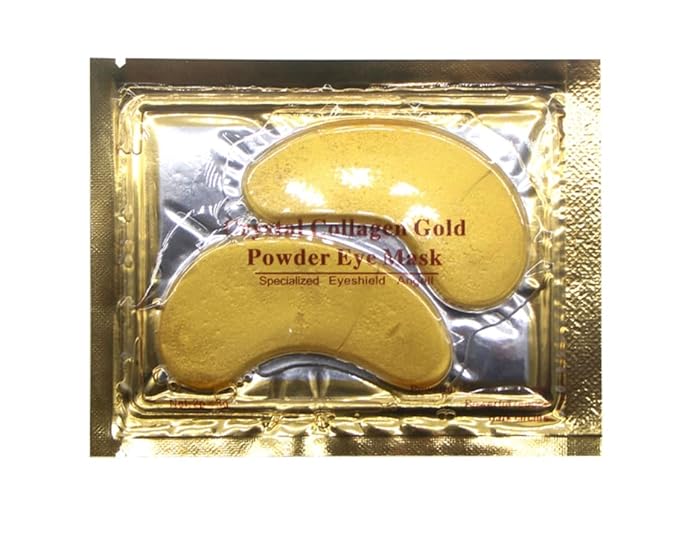Golden Under Eye Mask (12 Pair) Amino Acid & Collagen Under Eye Mask for Face, Dark Circles and Puffiness, Wrinkles Beauty & Personal Care