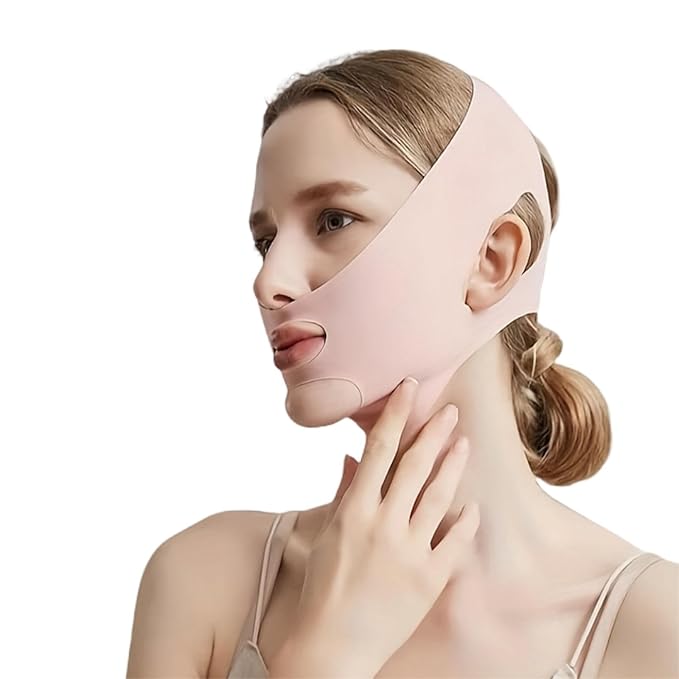 2pc V Line Face Lifting Strap - Chin and Cheek Lifting Bandage for V Face Lift - Sleeping Mask Strap for Women - Gift Idea