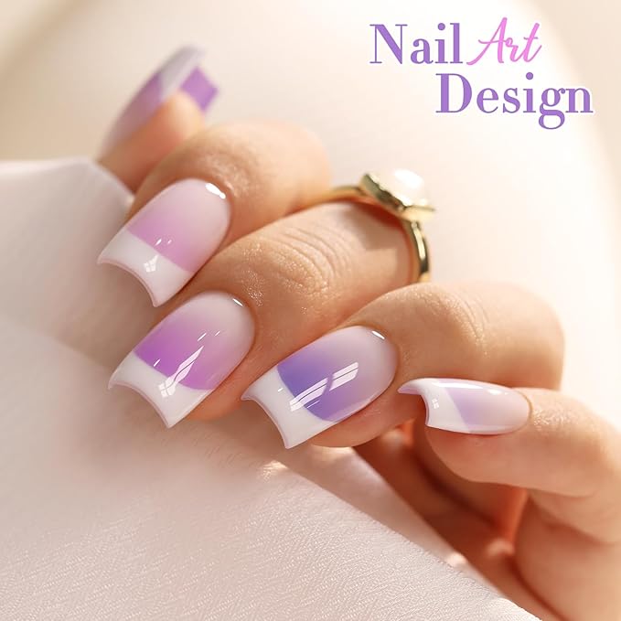 Double Rhythm 6 Pcs 15 ML Gel Polish Set Same Color Same Bottle Soak Off Gel Polish Kit Nail Art Manicure Salon DIY at Home for Women (Light Dark Purple Violet Rose Pink-T6-16)