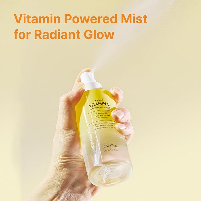 AVCA Vitamin C Face Mist – Hydrating & Brightening Spray for Glowing Skin (5.07oz)