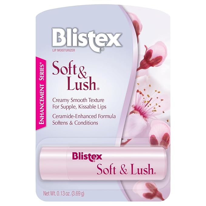 Blistex Soft & Lush Lip Protectant, 0.13 Ounce Tube – Softens & Conditions, Creamy Smooth Texture, Hydrating Lip Balm, Daily Lip Hydration,