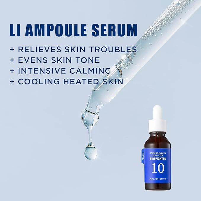 It'S SKIN LI Calming Skincare Set - Soothing Toner Pads, Ampoule Serum, Moisture Cream – Redness & Acne Relief with Licorice Extract & Guaiazulene – for Clear Skin