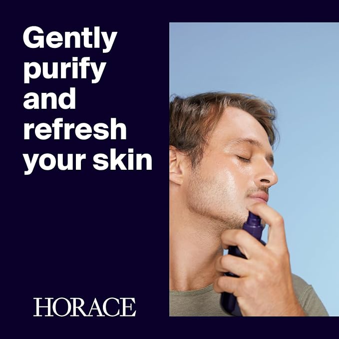 HORACE Tonic Lotion for Men - Toner Spray with Prebiotics - Gentle Skincare for All Skin Types - Fresh, Aromatic Scent, 6.7 fl.oz
