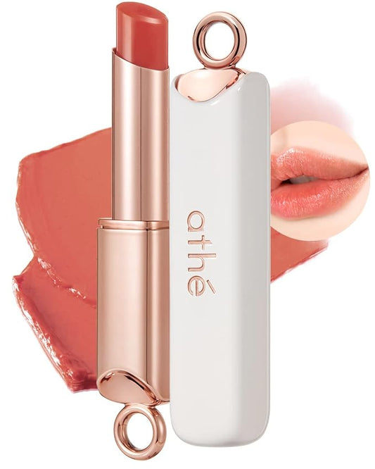 ATHÉ Authentic Lip Balm 09 INNOCENT (Tinted), Lightweight Wear & Plumping Lips without Stickiness, Moisturizing & Nourishing Plant-Based Vegan Chapstick for Dry, Petrolatum Free, Cruelty-Free