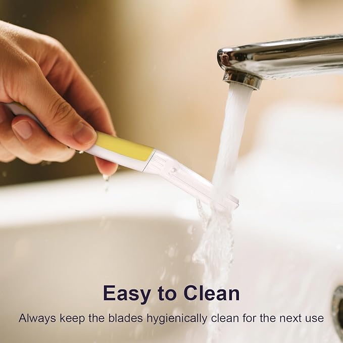 Face Razors for Women, Dermaplane Razor for Women Face, Eyebrow Razor, Dermaplaning Tool, Skin Safe Microblades, Peach Fuzz Remover (9ct, Solar Veil)