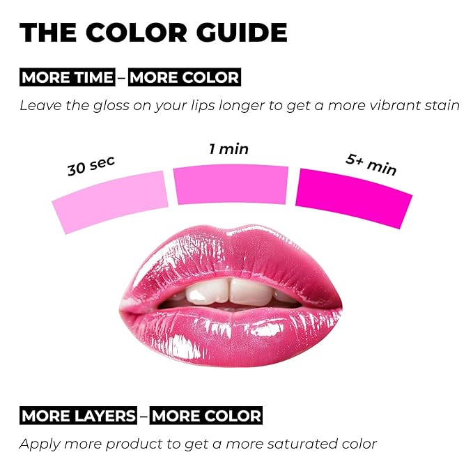 All-in-One Lip Oil - Lightweight, Tinted, Plumping, Hydrating Lip Gloss - Lip Balm for Day & Night Use, Long-Lasting Lip Stain, Lip Glow Oil, No-Sticky Gloss, Lip Plumper Tint - Peachy №401