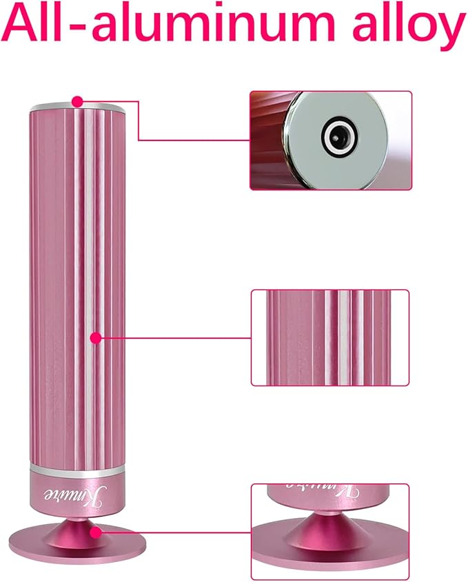 5.3'' Electric Foot Callus Remover with 80pcs Sandpaper Discs & Brush, Professional Aluminum Ergonomic Pedicure Tool, Stepless Speed & Reverse Control for Dead Skin Removal (Pink)