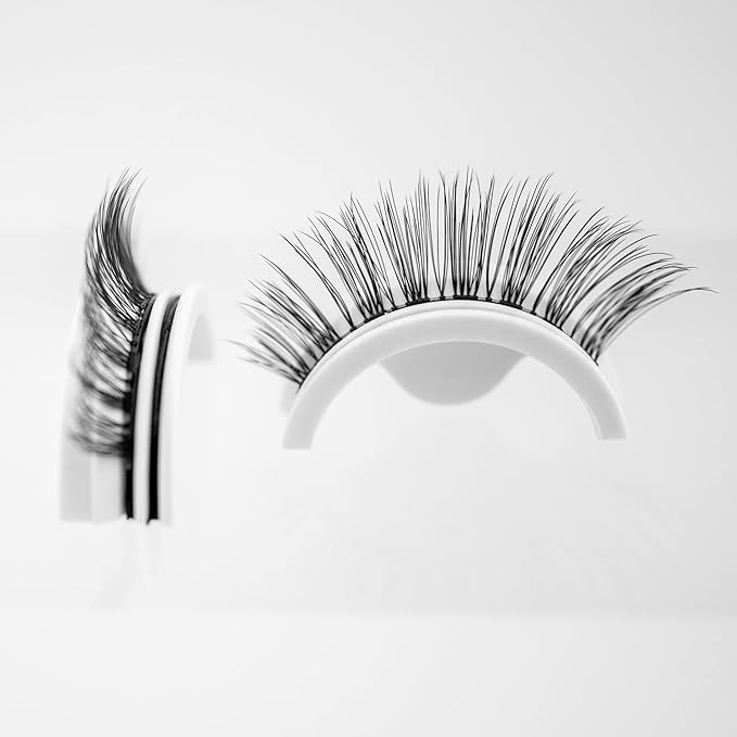 False Eyelashes, 5 Pairs Wispy Light Pre-Glued Self Adhesive Lashes with Applicator (Wispy)