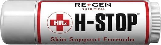 H Stop Lip Balm with Shea Butter, Peppermint Oil, Tea Tree, Lemon Balm, Zinc, Coconut and More for Clear and Healthy Skin Care, Discreet Blister Support Moisturizer, 0.5 oz