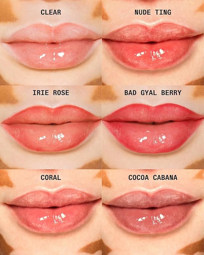 Cay Skin Isle Lip Balm SPF 30 – High Shine, Hydrating + Sheer Lip Gloss in Vanilla Brown Sugar Flavor – Formulated with Natural Ingredients for All Skin Tones – 3-Pack, Coral