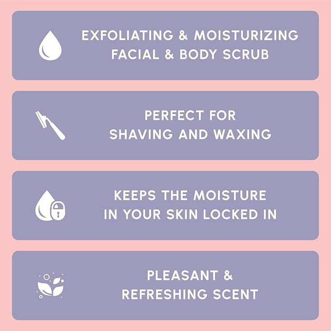 Brooklyn Botany Peach Bellini Honey Sugar Scrub for Body 10 oz – Deeply Hydrating and Gently Exfoliating Body Scrub for Women and Men – Moisturizing and Nourishing the Skin