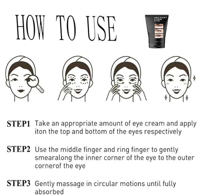 Berbax Instant Firm Eye Tightener, Berbax Eye Bag Cream, Berbax Dark Circle Eye Cream, Berbax Brightening Firming Eye Cream, Berbax Instant Firming Anti-Aging Eye Cream (1.05OZ)