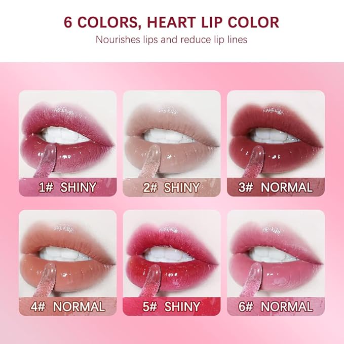 ibcccndc Lip Plumper Plumping Lip Gloss Hydrating Nourishing Lip Oil Red Liquid Lipstick Lip Care Products Mineral Oil Clear Lipgloss (2)