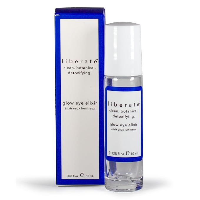 Glow Eye Elixir - .338 Oz Eye Serum with Roller Ball Applicator - Under Eye Serum for Dark Circles and Puffiness - Hydrating Eye Cream for Men and Women to Smooth Fine Lines and Wrinkles