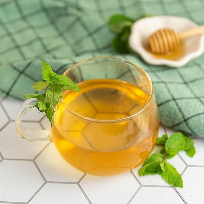 Tealish - Organic Mint Bliss Herbal Tea Sachets, 15 Biodegradable Tea Bags - Organic Herbal Tea Bags - Tea for Digestion, Sip After Meals, Relaxation and Calming Tea