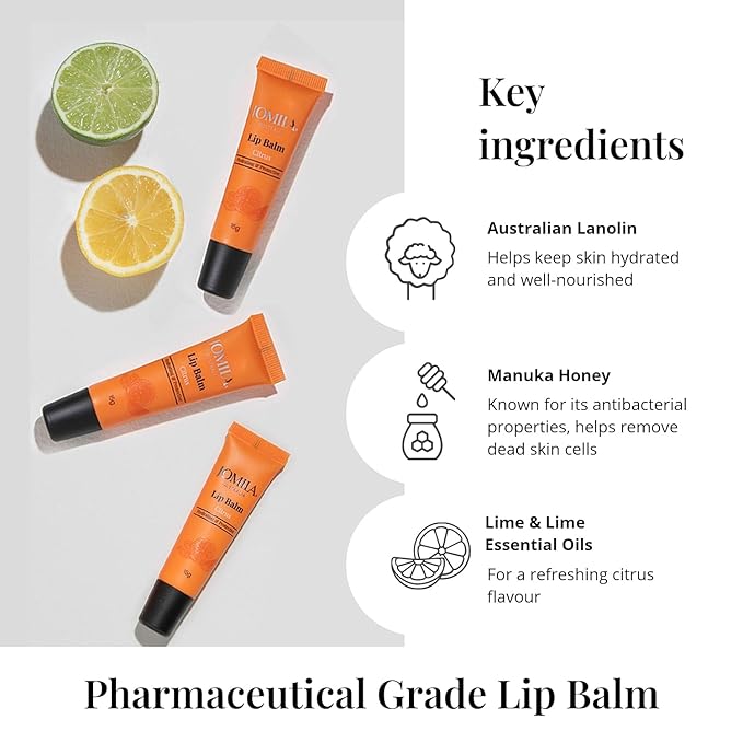 Citrus Lip Balm 15g for Dry Lips, With Lanolin, Lip Care, Improved formula, For Men and Women, 15g