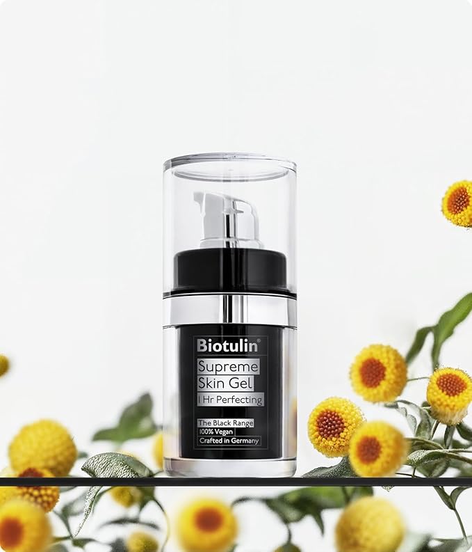 BIOTULIN - Supreme Skin Gel | Reduces Wrinkles Within 1 Hour | Hyaluronic Acid Serum | Spilanthol Serum for Face I Anti Aging Treatment - 0.5 oz