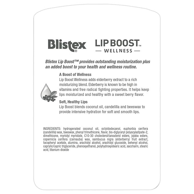 Blistex Lip Boost Wellness Intensive Hydration Elderberry Moisturizer