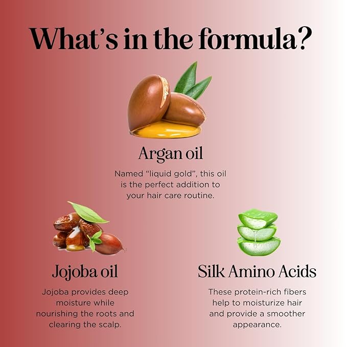 Argan Oil of Morocco Shampoo and Conditioner - Sulfate Free Shampoo and Conditioner Set for Color Treated Hair - Volumizing Shampoo and Conditioner for Men and Women for Curly Frizzy Dry Damaged Hair